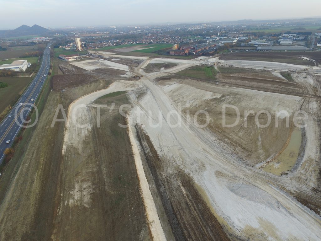 Zone des Alouettes entre Bully-les-Mines et Liévin. ©ACT'Studio Drone.